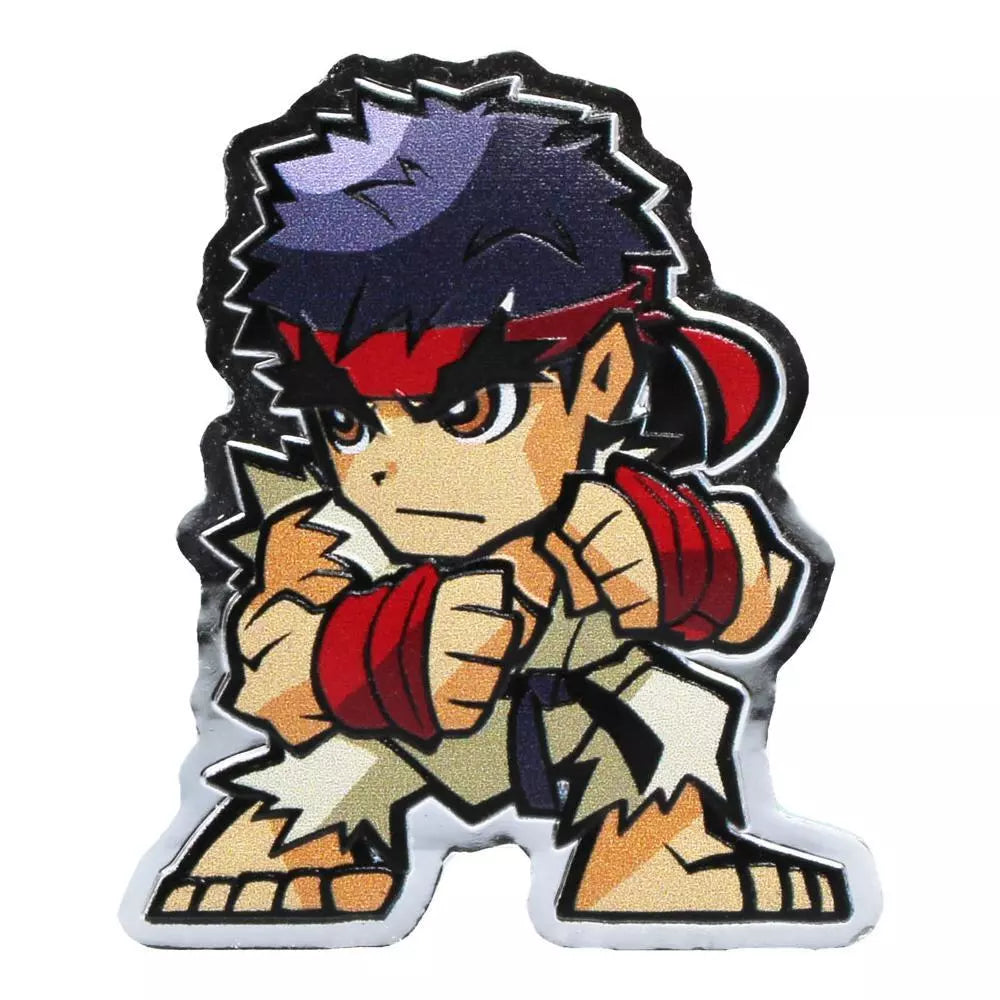 2021 Fiji Street Fighter Mini Fighters RYU Proof Coloured Silver Coin in OGP