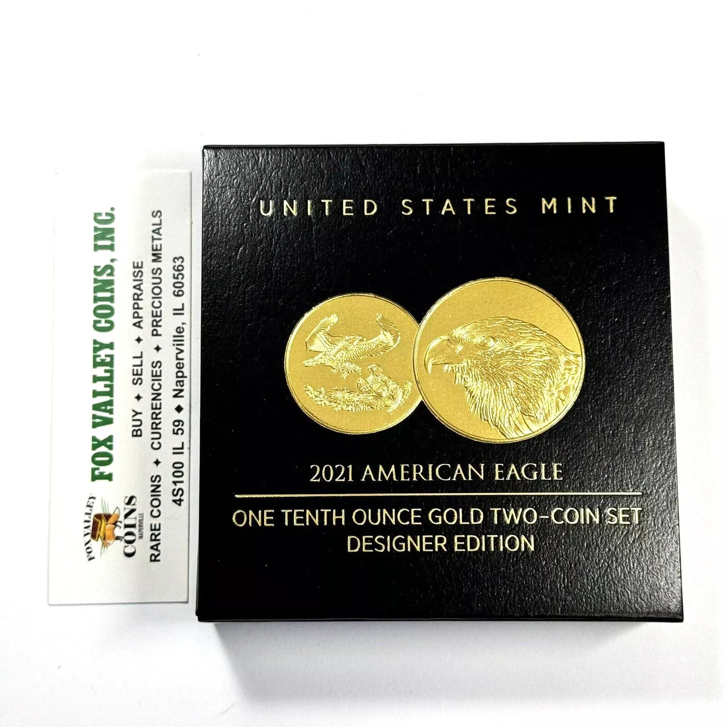 2021-W American Gold Eagle $5 Proof Set - Type 1 & 2 Designer Edition in U.S. OGP