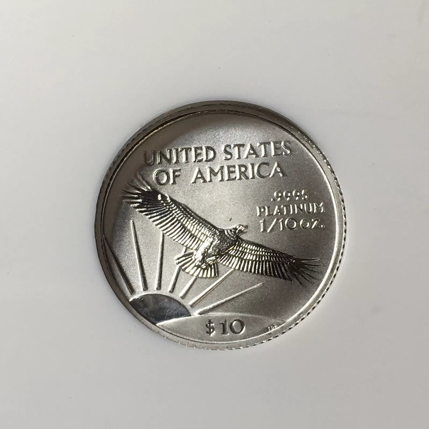 2001 $10 Platinum American Eagle 1/10 oz NGC MS70
