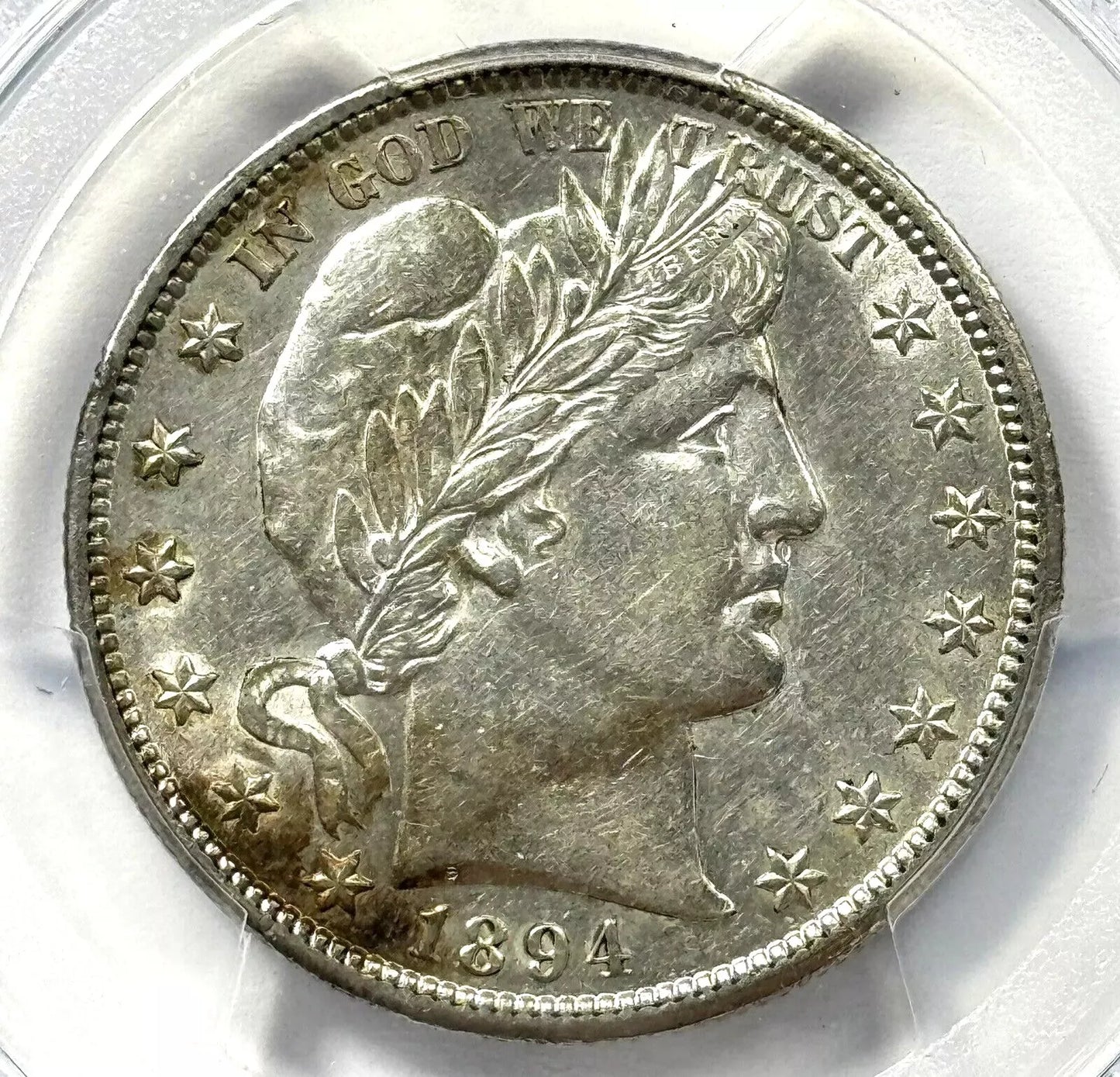 1894-O Barber Silver Half Dollar - AU Details - Cleaned - PCGS Certified