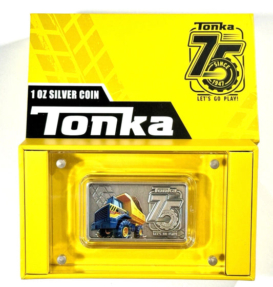 2022 NIUE $2 TONKA 75th Anniversary 1 oz Silver Bar Coin in OGP - 1947 MADE!