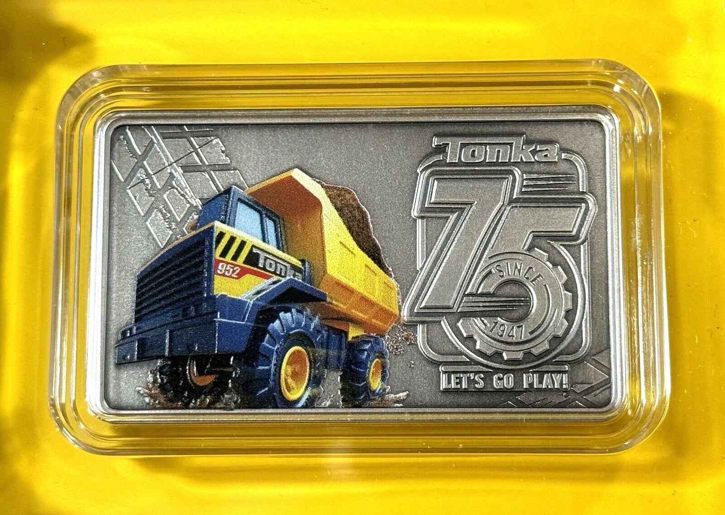 2022 NIUE $2 TONKA 75th Anniversary 1 oz Silver Bar Coin in OGP - 1947 MADE!