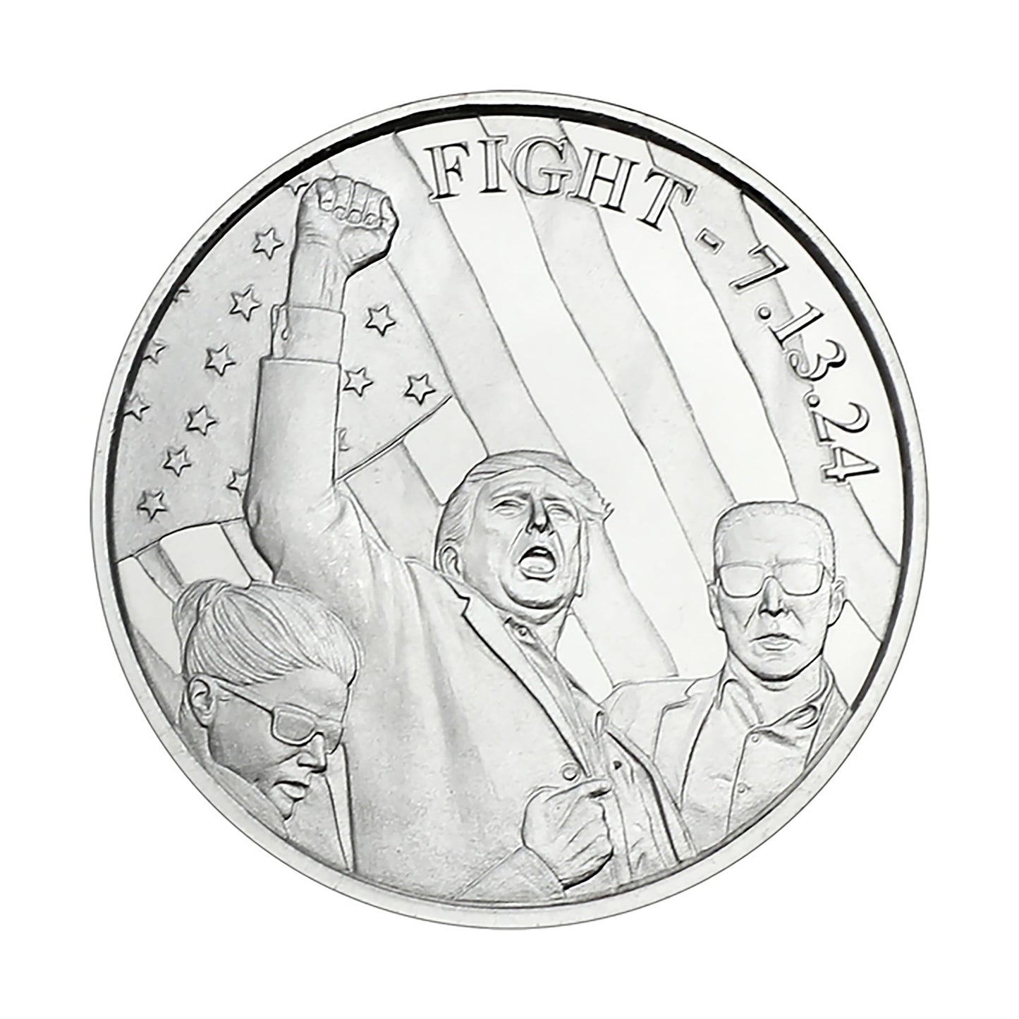 1 Oz Trump Silver Rounds (Designs may vary)