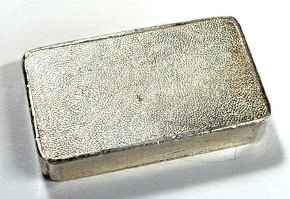 Vintage Engelhard 12th Series 10 Oz Silver Bar - Fully Pebbled Finish C-136430