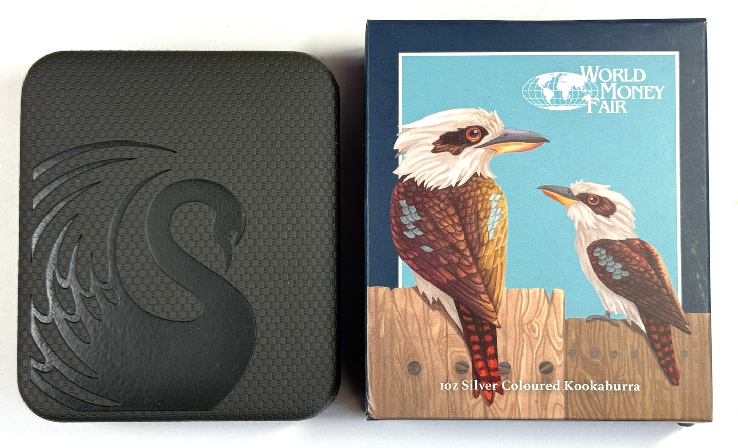 2017-P Australian Kookaburra Berlin's World Money Fair - 1oz Coloured Silver in OGP