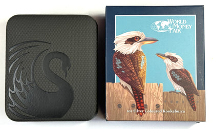 2017-P Australian Kookaburra Berlin's World Money Fair - 1oz Coloured Silver in OGP