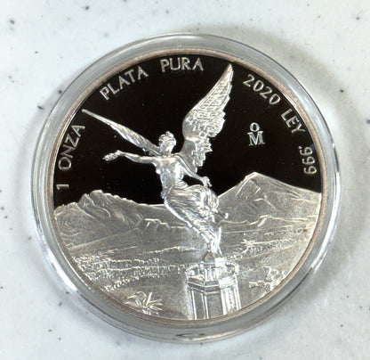 2020 Mexico Proof Silver Libertad 1 oz Silver Coin set of 2