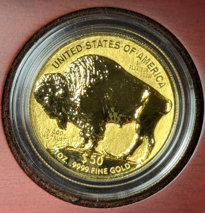 2013-W $50 Reverse Proof Gold Buffalo 1 oz Gold Coin in U.S. Mint OGP