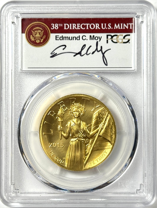 2015-W Gold American Liberty High Relief 1 oz Gold Coin PCGS MS70 First Strike! - Moy