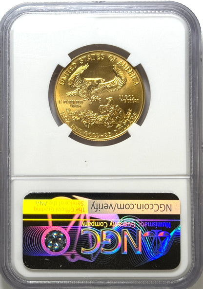 1989 $25 Gold American Eagle 1/2 oz Gold Coin NGC MS69 - Key Date!