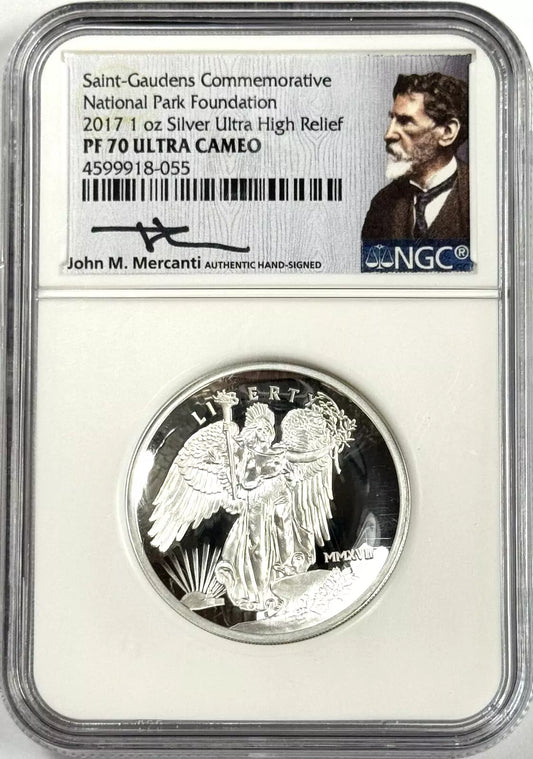 2018 Saint Gaudens Commemorative - Ultra High Relief PF70 Proof Ultra-Cameo - NGC Mercanti