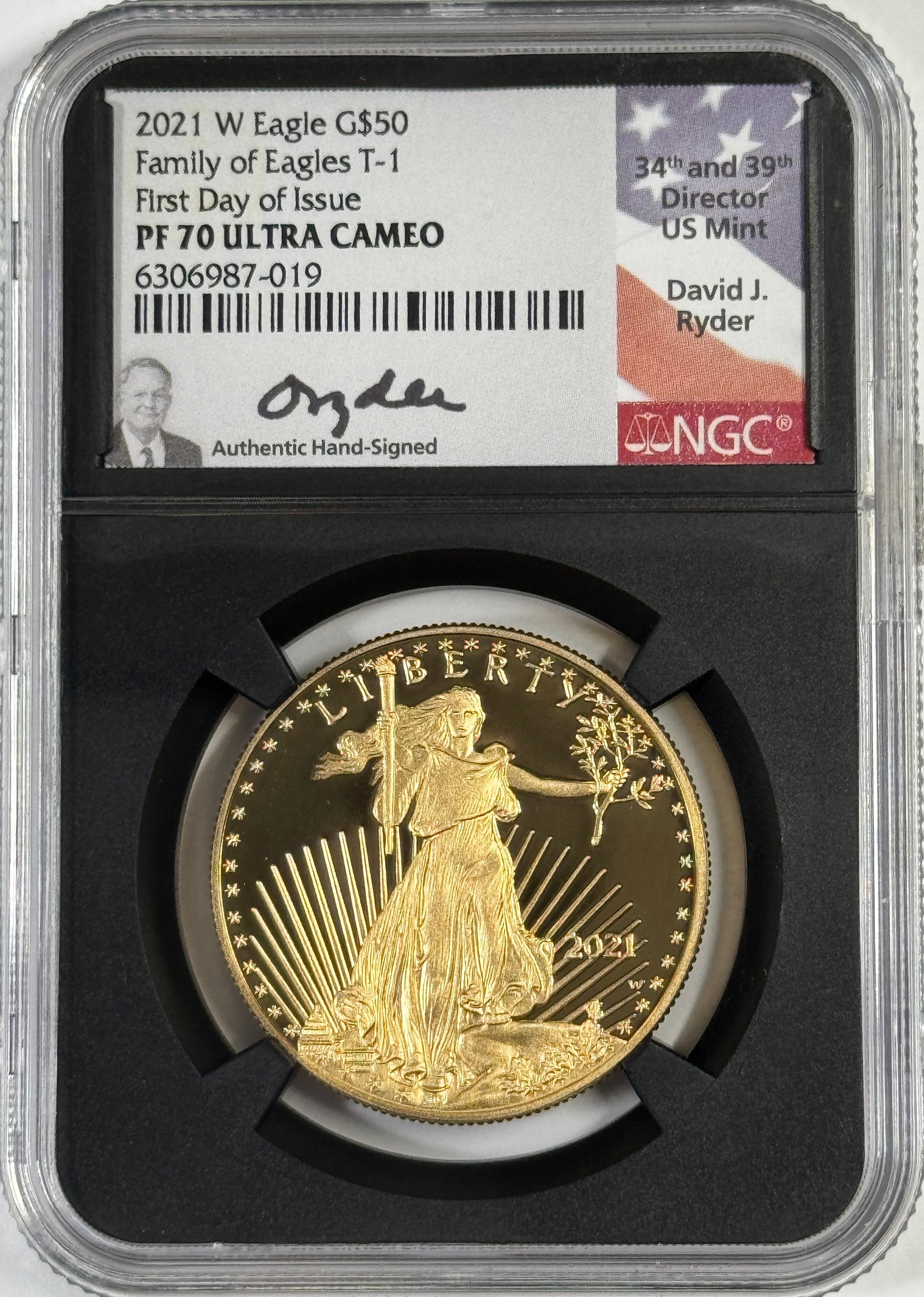 coon様♥️詰め隊１００♥️American Eagle  US M  Ｌ位 2021 W American Liberty Gold High Relief Proof 1 oz $100 NGC