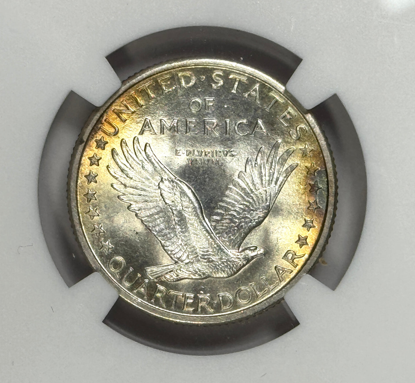 1917-D Standing Liberty Quarter Type-1 - NGC MS64FH (Full Head) Lustrous Coin