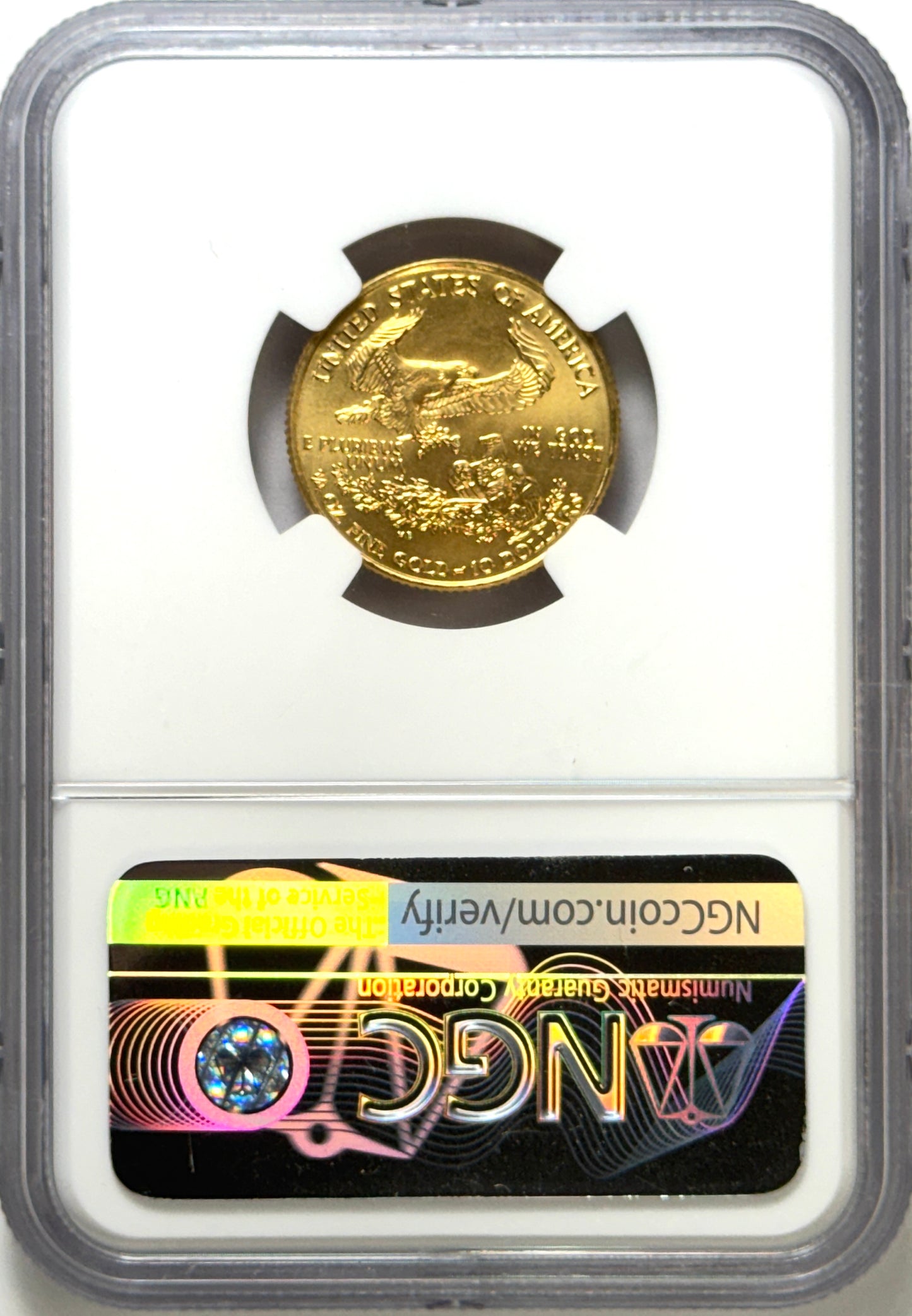 2001 $10 Gold American Eagle - 1/4 Oz Gold - NGC MS69 - Scarce Key Date
