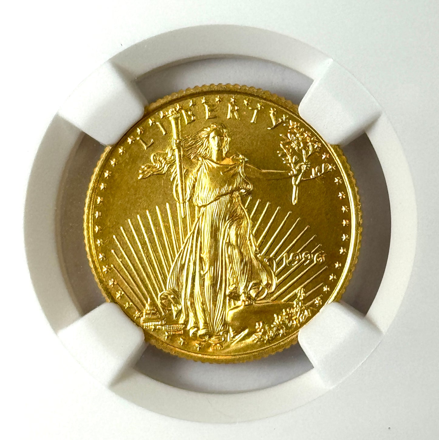1996 $10 Gold American Eagle - 1/4 Oz Gold - NGC MS69 - Scarce Key Date