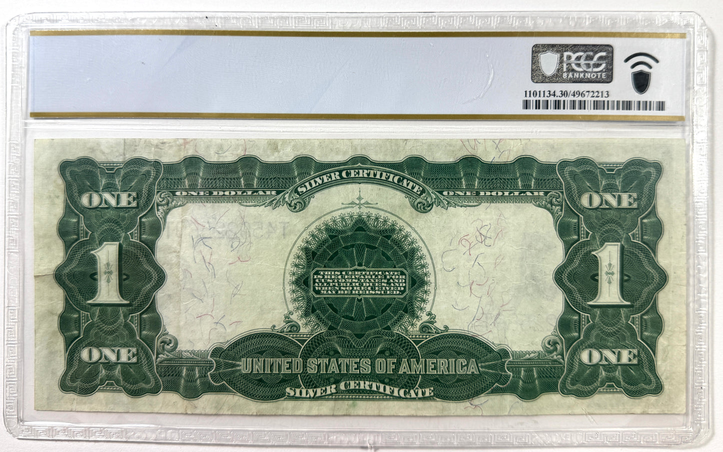 1899 $1 One Dollar Silver Certificate Fr.233 BLACK EAGLE PCGS VF30