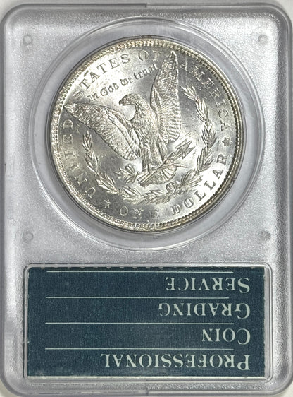 1886 Morgan Silver Dollar MS63 PCGS Rattler OGH - Very Lustrous Coin!