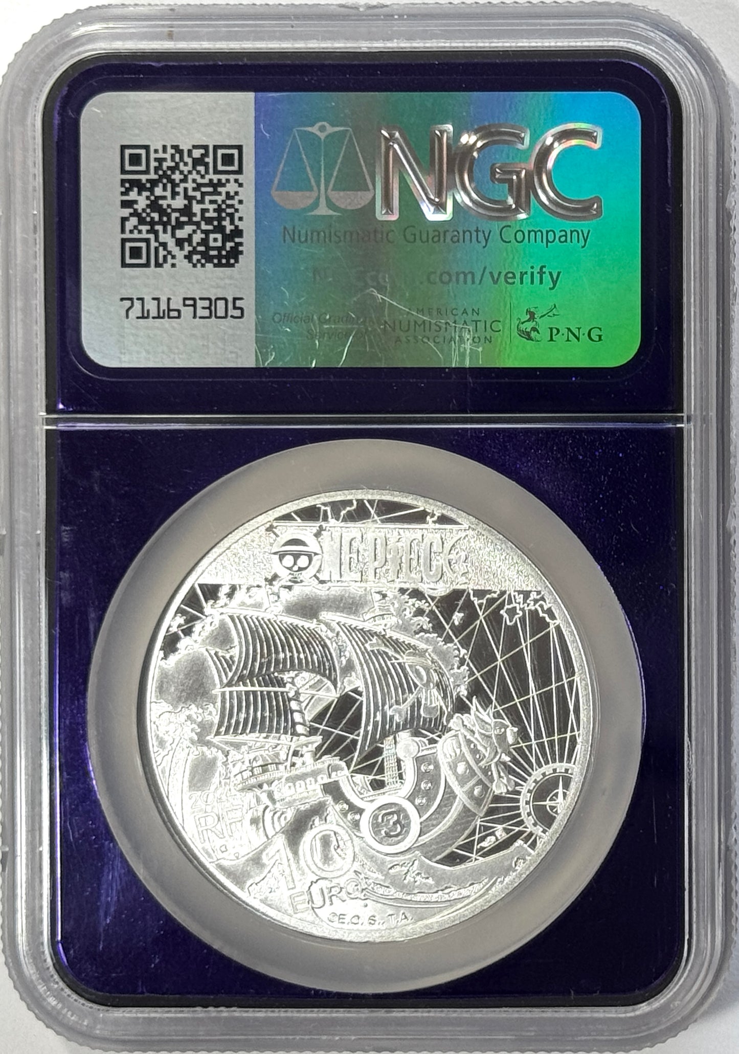 2024 France S10E One Piece 25th Anniversary NGC PF70UC TraderBea Core