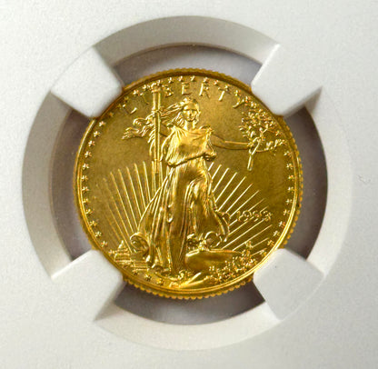 1993 $10 Gold American Eagle - 1/4 Oz Gold - NGC MS69 - Scarce Key Date