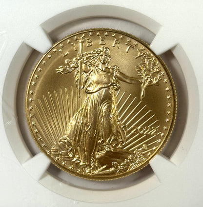 2022 $50 American Gold Eagle 1 oz Gold Coin MS70 FDOI NGC -Mike Castle
