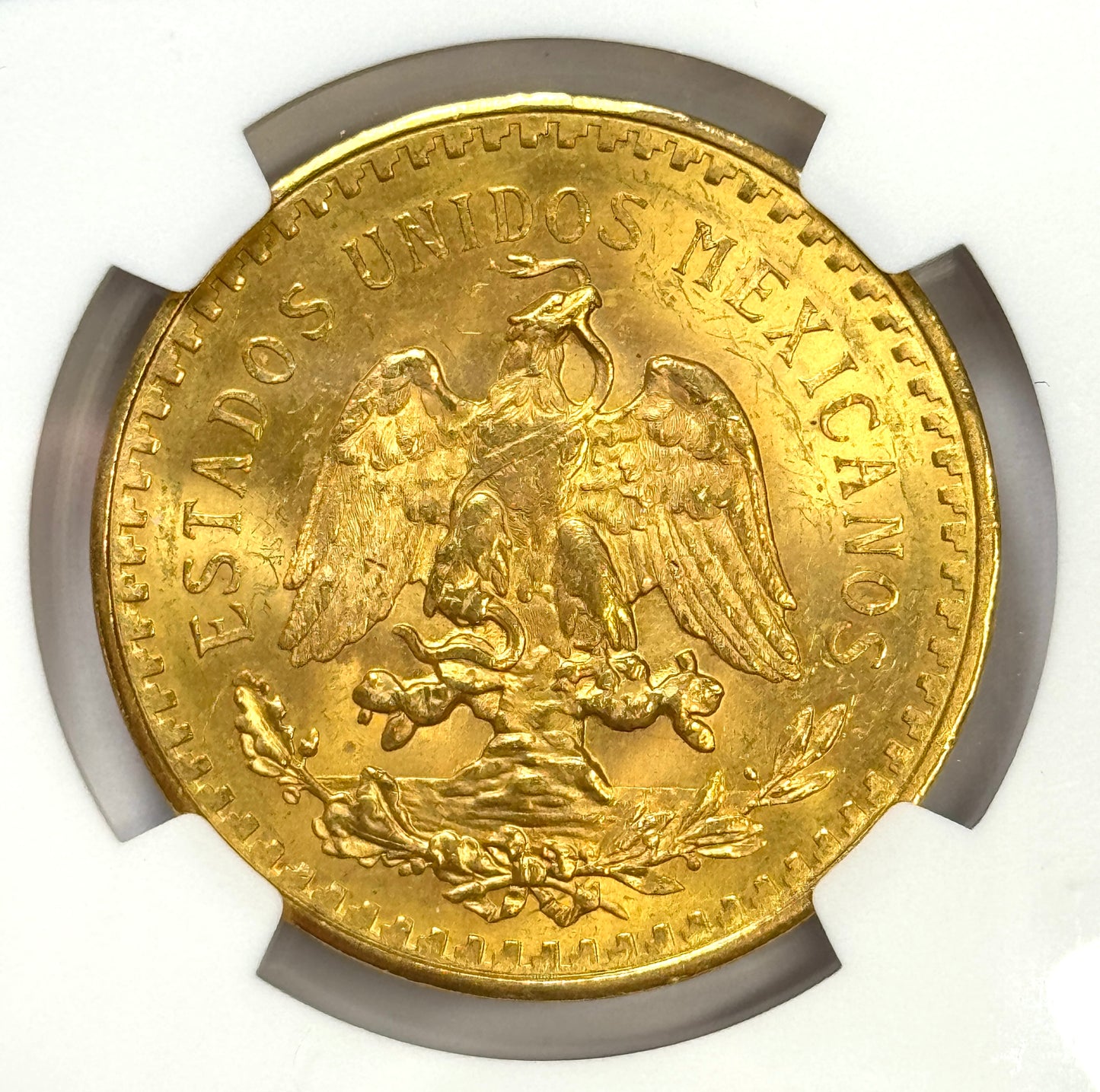1943 Mexico 50 Pesos Centenario BU Gold Coin MS62 NGC - KEY DATE!