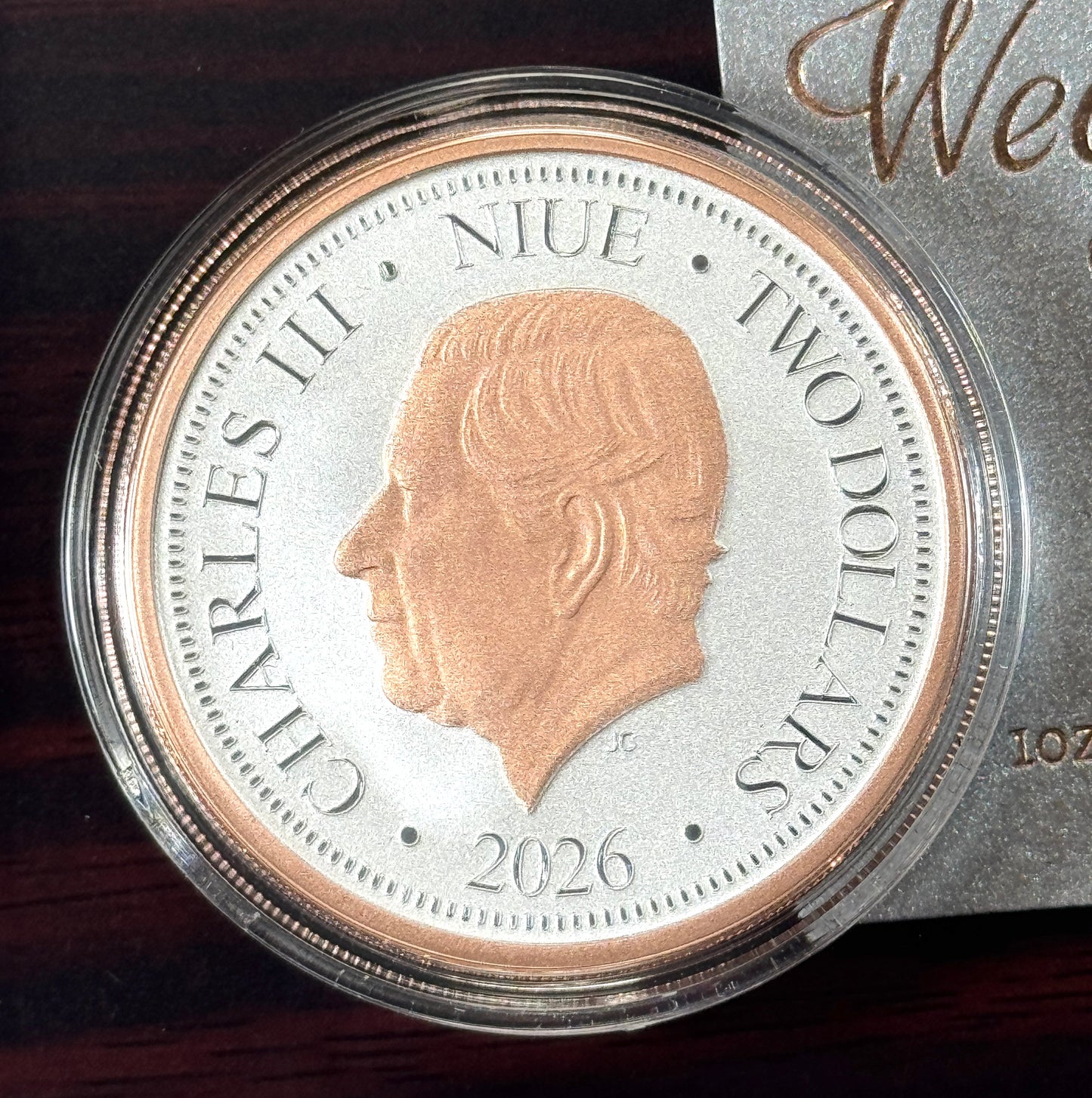 2026 Niue Native Impressions WEDGE TAILED EAGLE 1 Oz Silver Incuse Rose-Gold in OGP