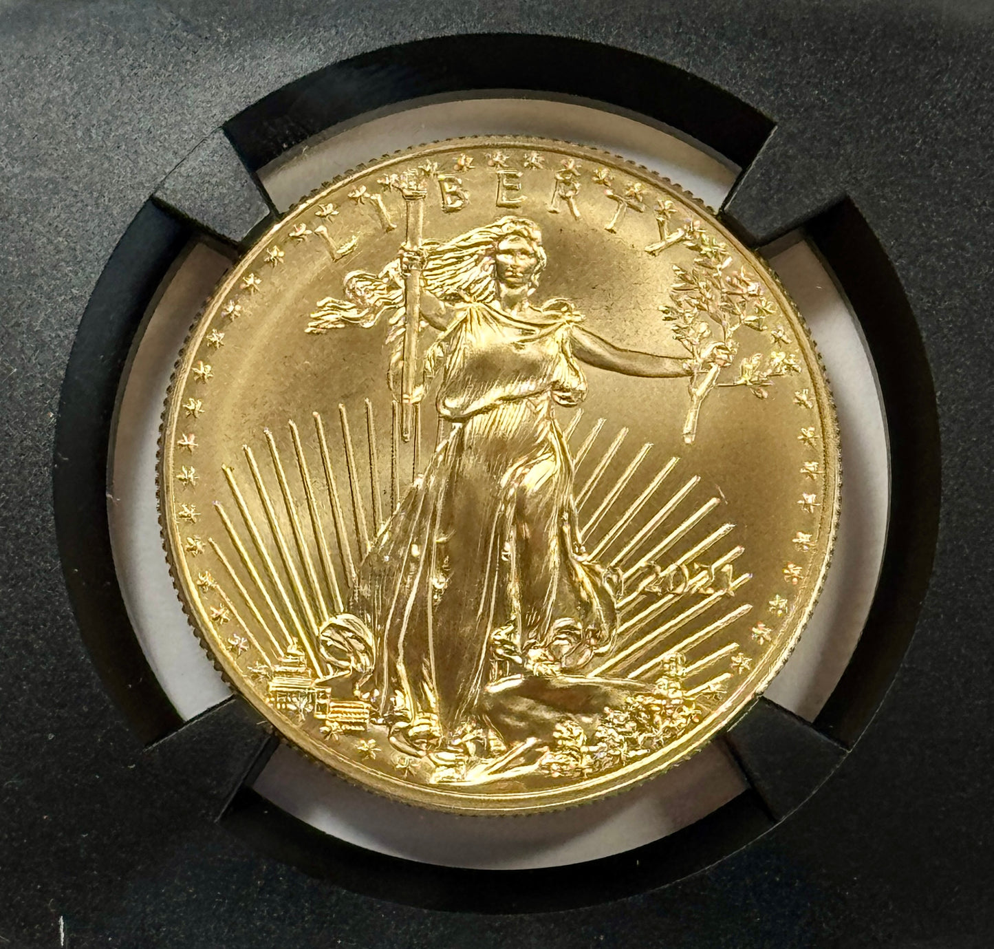 2021 $50 Type-1 American Gold Eagle 1 oz Gold Coin MS70 FDOI NGC - Mercanti