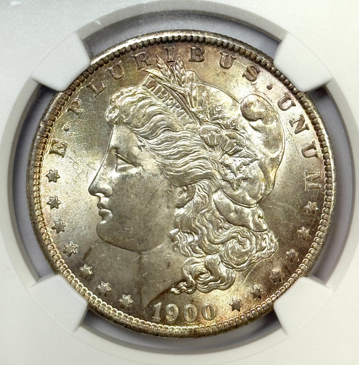 1900-O/CC Morgan Silver Dollar - NGC UNC Details Obv. Cleaned