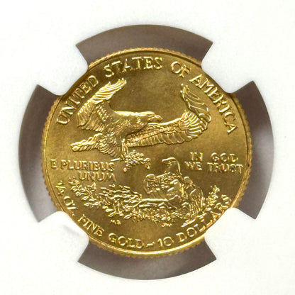 1996 $10 Gold American Eagle - 1/4 Oz Gold - NGC MS69 - Scarce Key Date