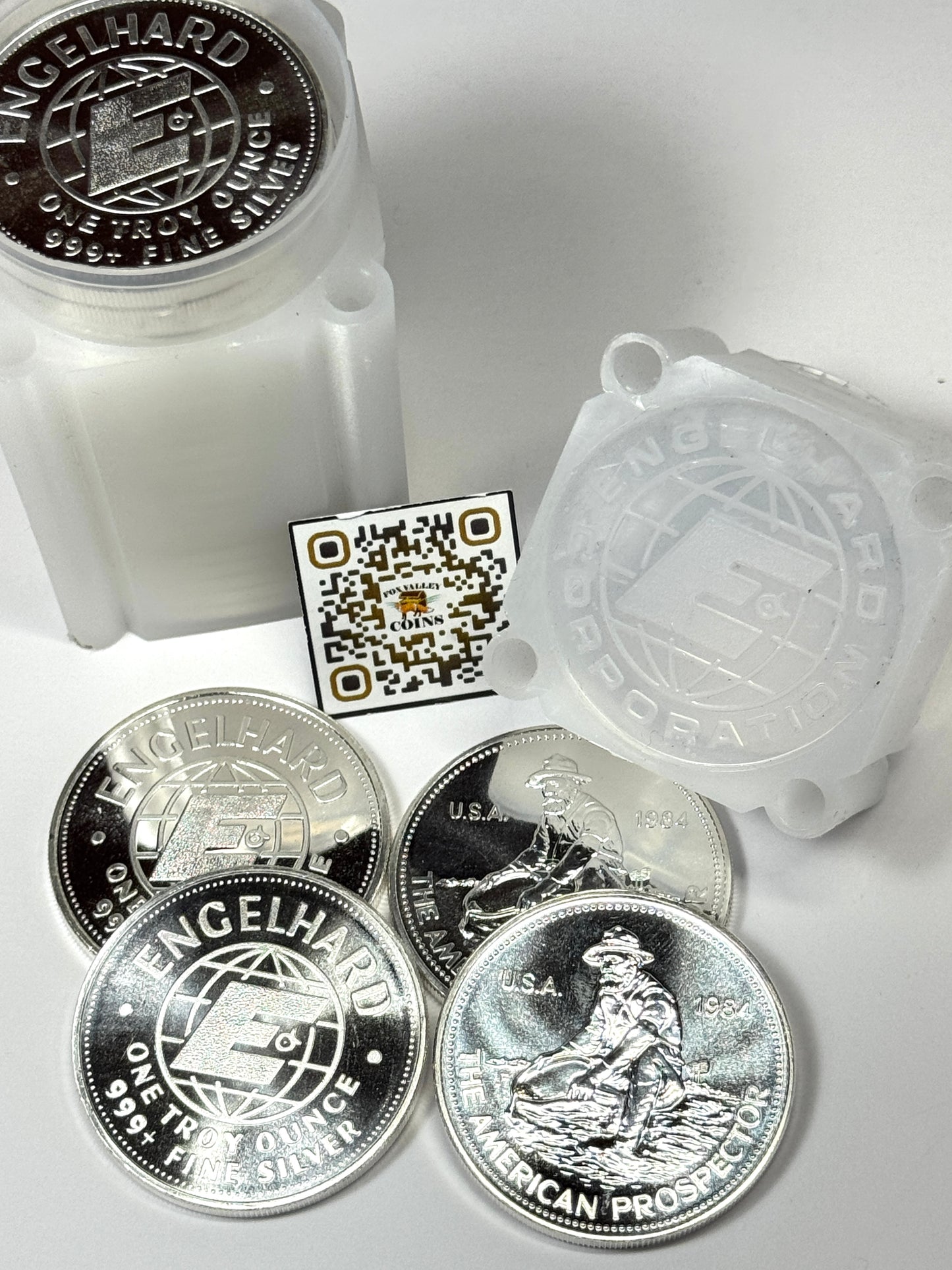 1984 Engelhard American Prospector Big-E Reverse Blast white BU Rounds - Roll (25)