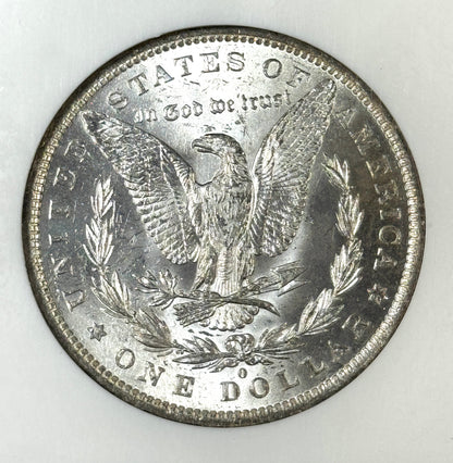 1883-O Morgan Silver Dollar Brilliant Uncirculated Fitzgerald Collection NGC - Cartwheel Luster