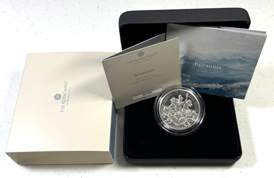2023 UK Proof Silver Britannia Coin 1 oz Silver # 3039/3450 in OGP