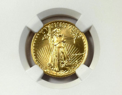 1986 $10 Gold American Eagle 1/4 Oz Gold NGC MS70 - Perfect Grade - Key Date
