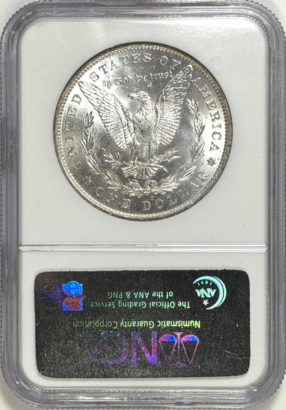1883-O Morgan Silver Dollar Brilliant Uncirculated Fitzgerald Collection NGC - Cartwheel Luster