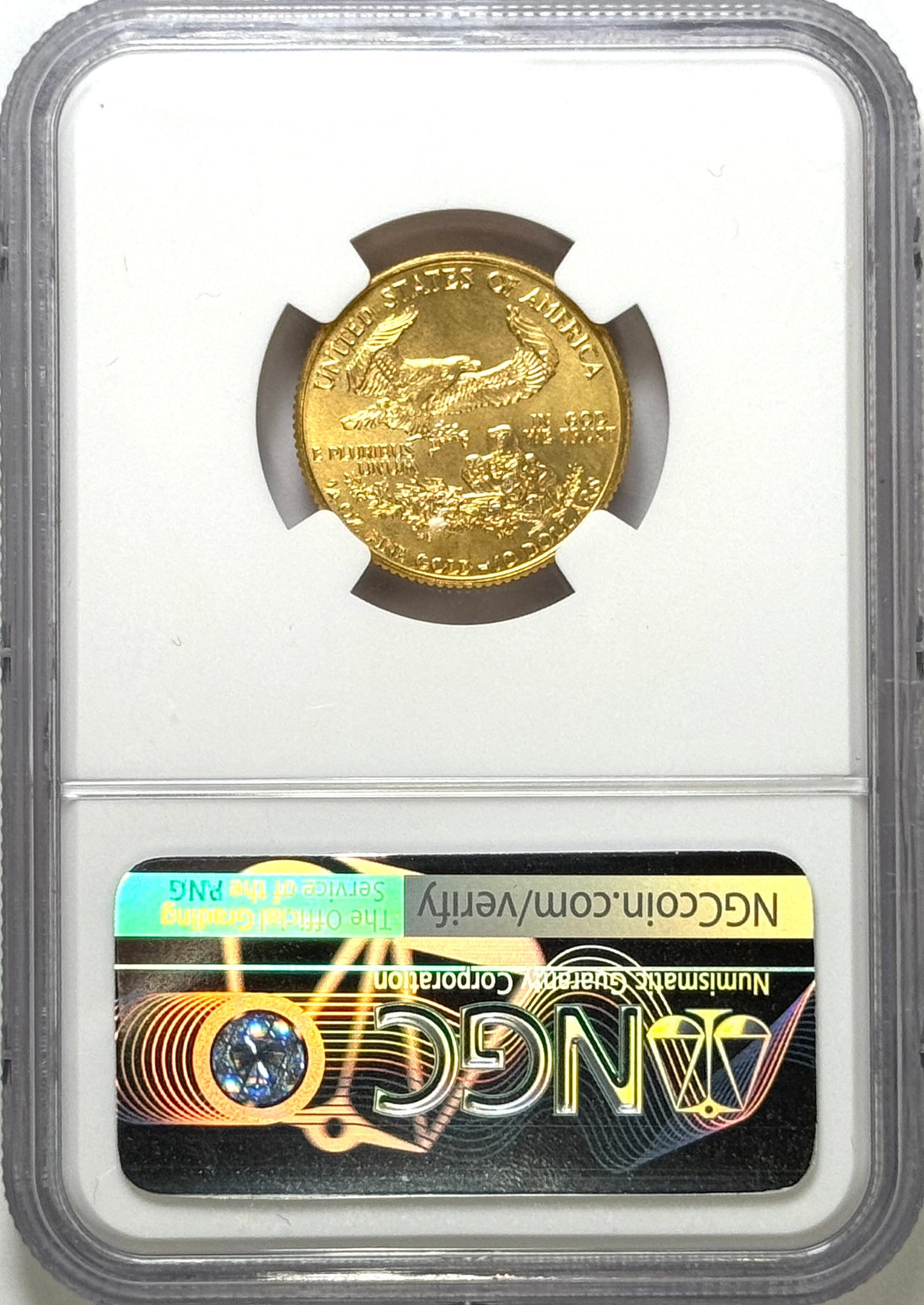 1993 $10 Gold American Eagle - 1/4 Oz Gold - NGC MS69 - Scarce Key Date