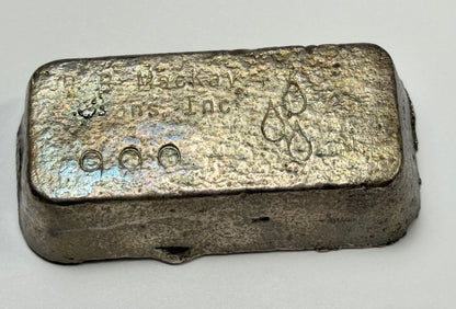 B.R. MacKay & Sons Old Pour Loaf Style .999 Silver Bar 11.83 oz Nice Toning