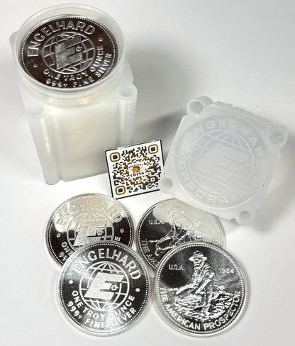 1984 Engelhard American Prospector Big-E Reverse Blast white BU Rounds - Roll (25)