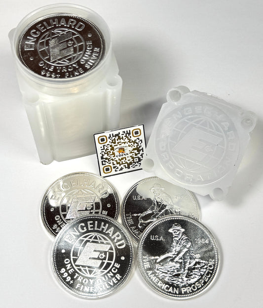 1984 Engelhard American Prospector Big-E Reverse Blast white BU Rounds - Roll (25)