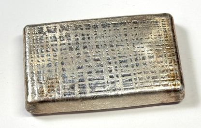 Vintage 10th Series Engelhard 10oz Silver Bar Waffle Back cast Finish