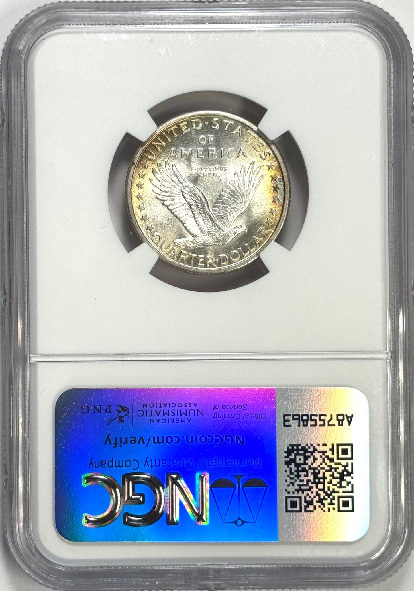 1917-D Standing Liberty Quarter Type-1 - NGC MS64FH (Full Head) Lustrous Coin