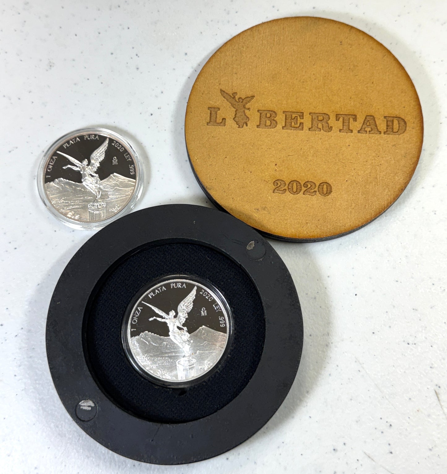 2020 Mexico Proof Silver Libertad 1 oz Silver Coin set of 2