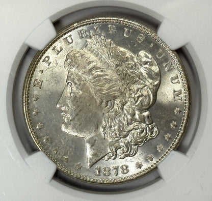 1878-P 8TF Morgan Silver Dollar VAM-18 NGC MS62