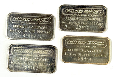 1968 Vintage Engelhard Industries of Canada 2nd series 1 Oz Silver Bar