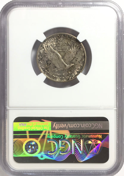 1927-S Standing Liberty Silver Quarter - AU55 NGC - Original Toning - 396,000 Minted - Key Date