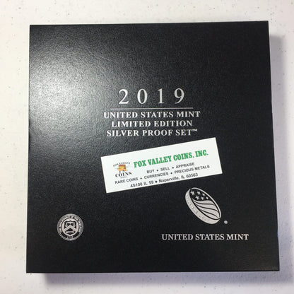 2019 U.S. Mint Limited Edition Silver Proof - 8 Coins Set in U.S. OGP with COA