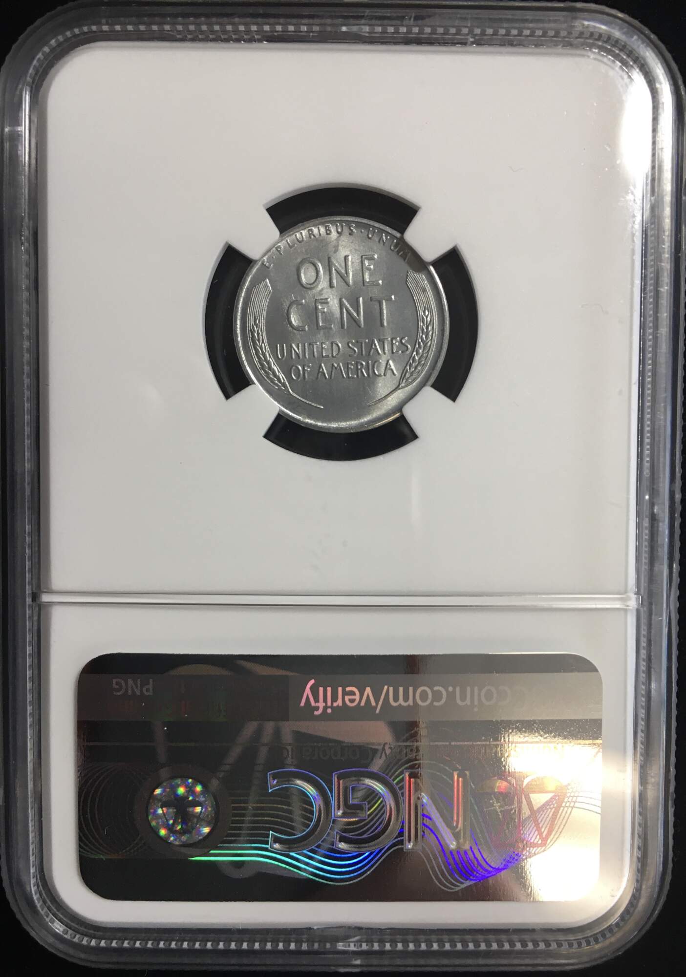 1943-D Lincoln Steel Wheat Cent 1C NGC MS67 - 75th Anniversary Steel Cent Holder
