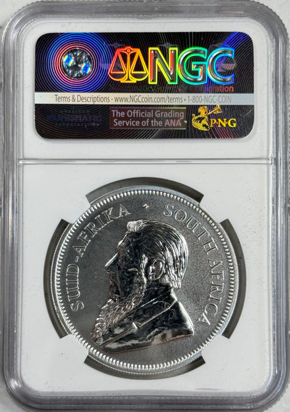 2017 South Africa - 1st Silver Krugerrand - 50th Anniversary - NGC SP70 First Day of Issue