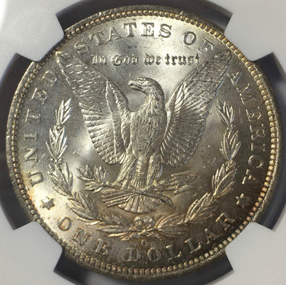 1885-O Morgan Silver Dollar NGC MS-63 Monster Toned Obverse - Uncirculated
