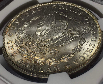 1885-O Morgan Silver Dollar NGC MS-63 Monster Toned Obverse - Uncirculated