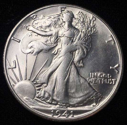 1941-S Walking Liberty Half Dollar - Weak Strike Date